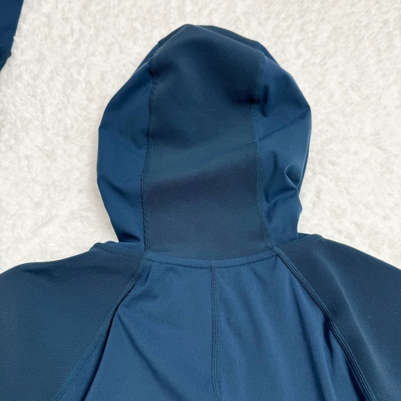 Sweaty Betty Zip Up Running Jacket Medium Rose Gold Accents, Thumb Holes, Hood - Picture 7 of 16